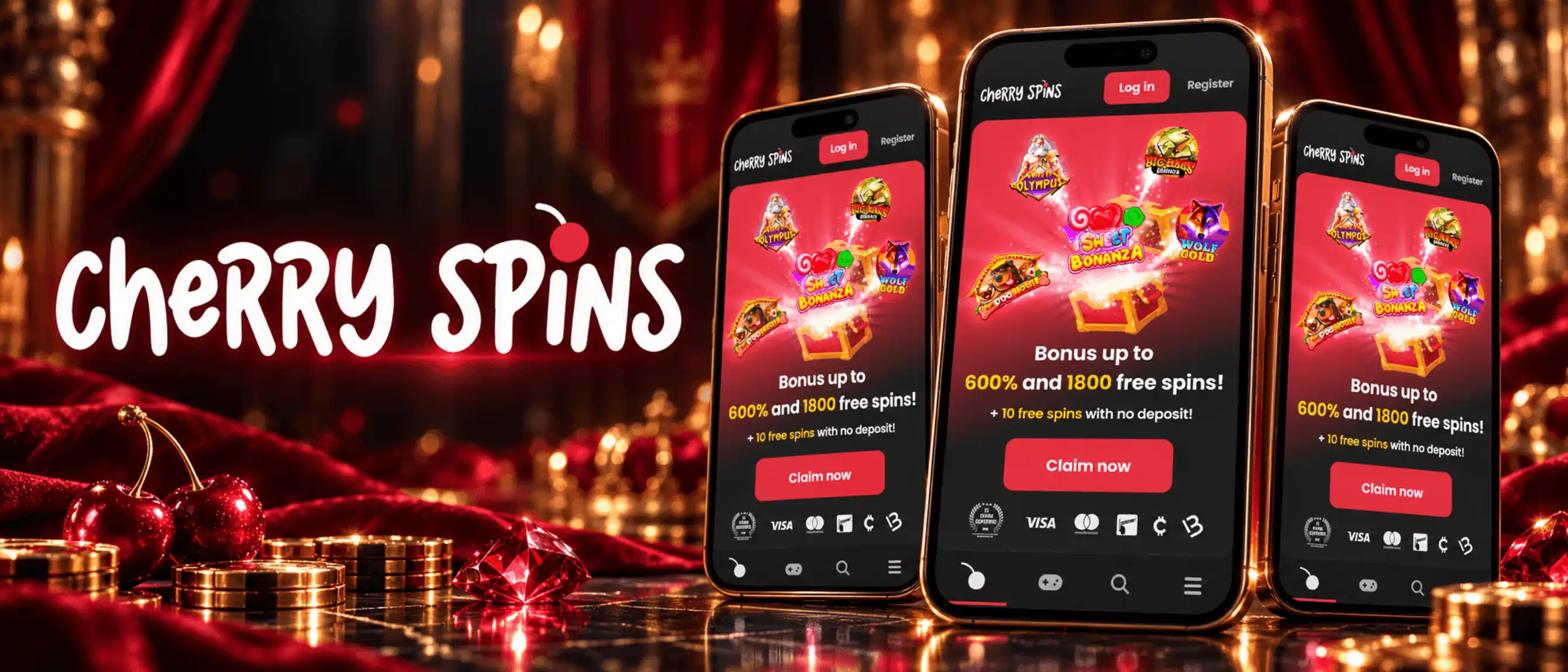 CherrySpins Casino App Screenshot